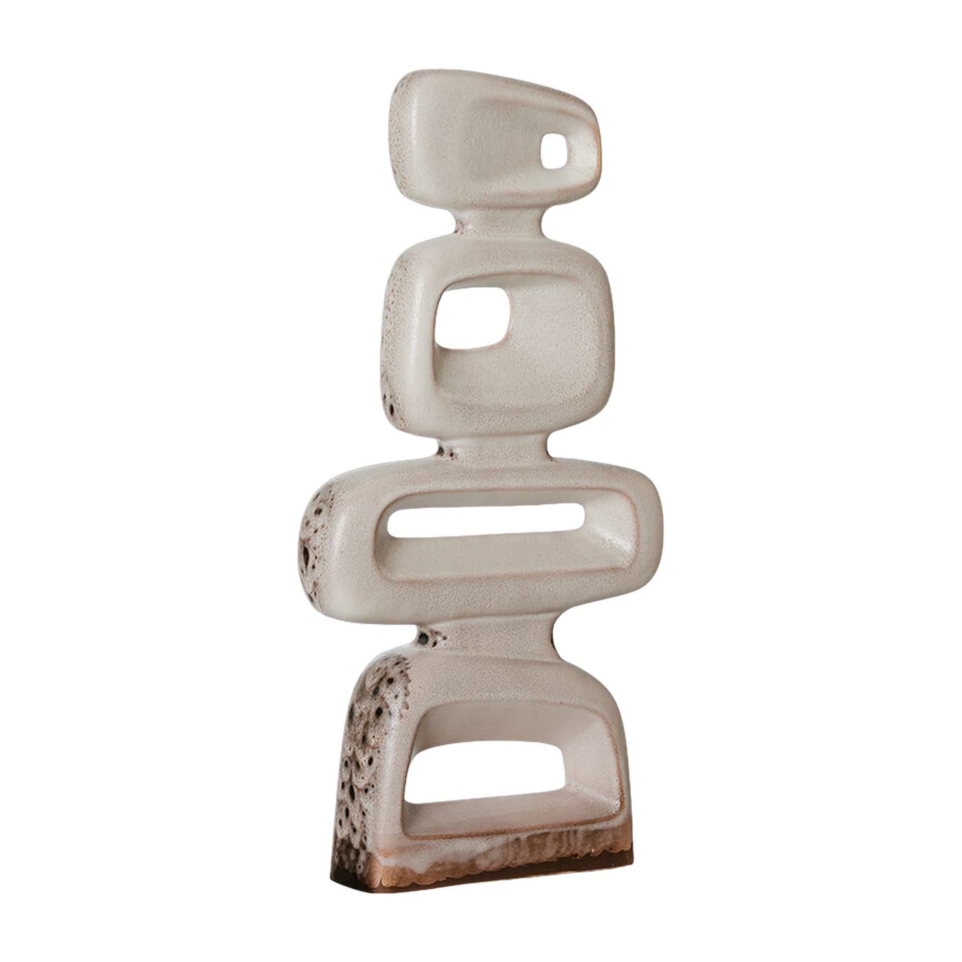 Ceramic Skulptur Reaktiv Braun - HKliving