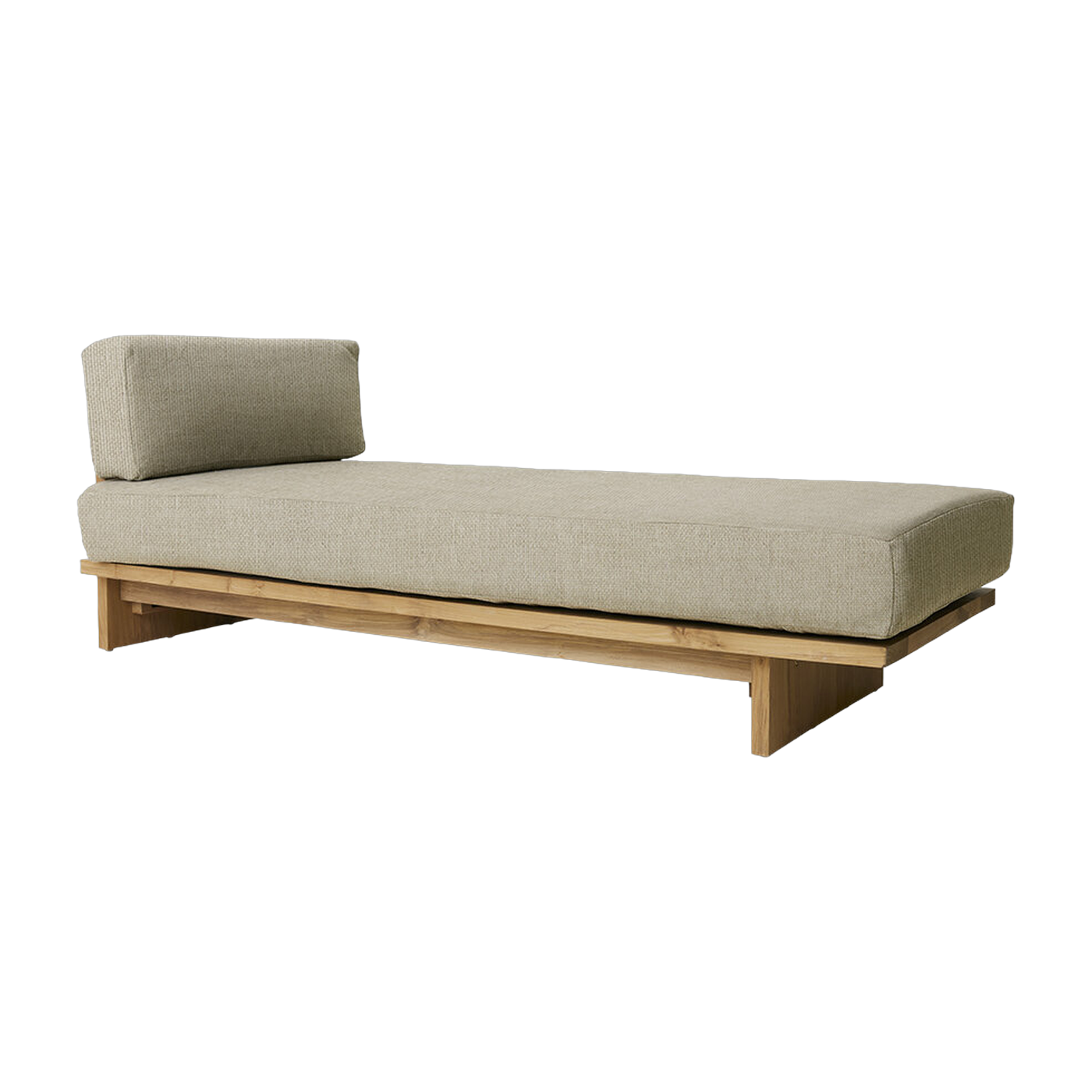 Banquette d'extérieur Teck Naturel - HKLIVING