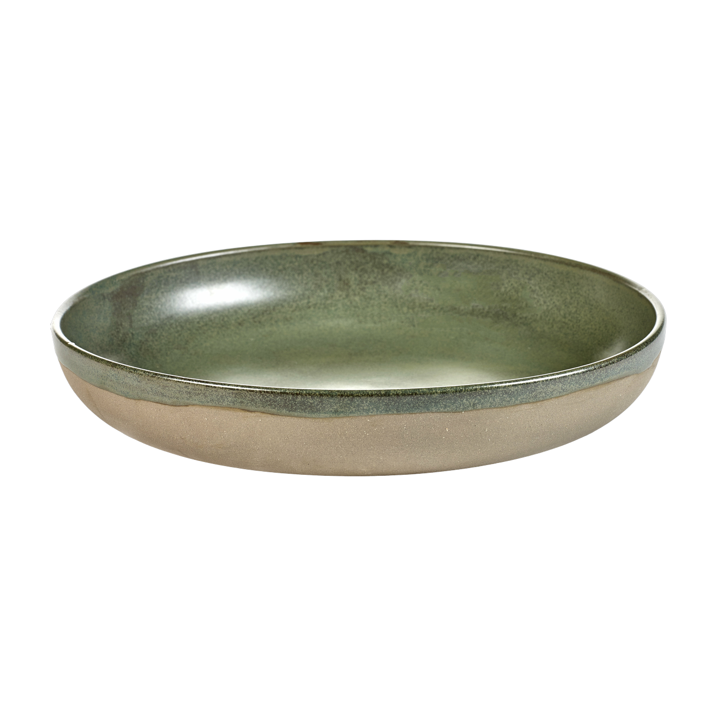 Green stoneware dish 32 cm Surface - Serax