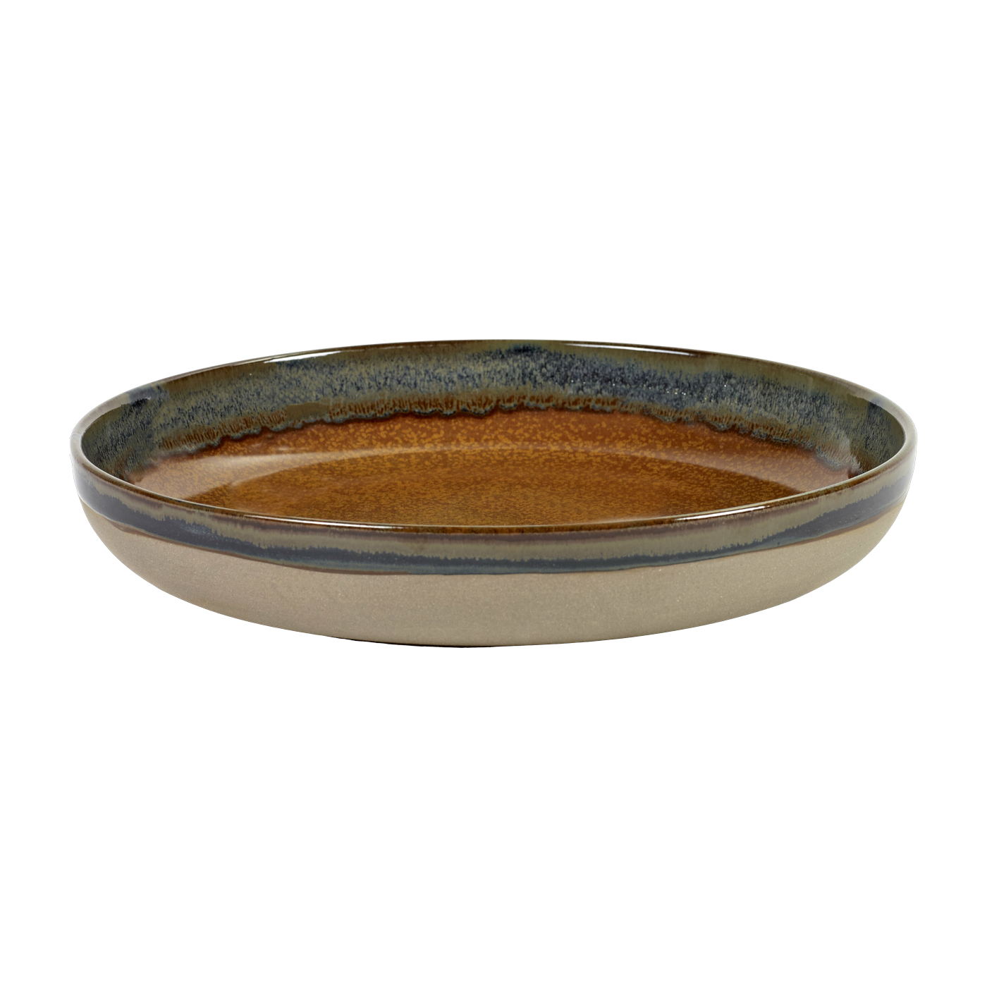 Plat en grés marron 32cm Surface - Serax