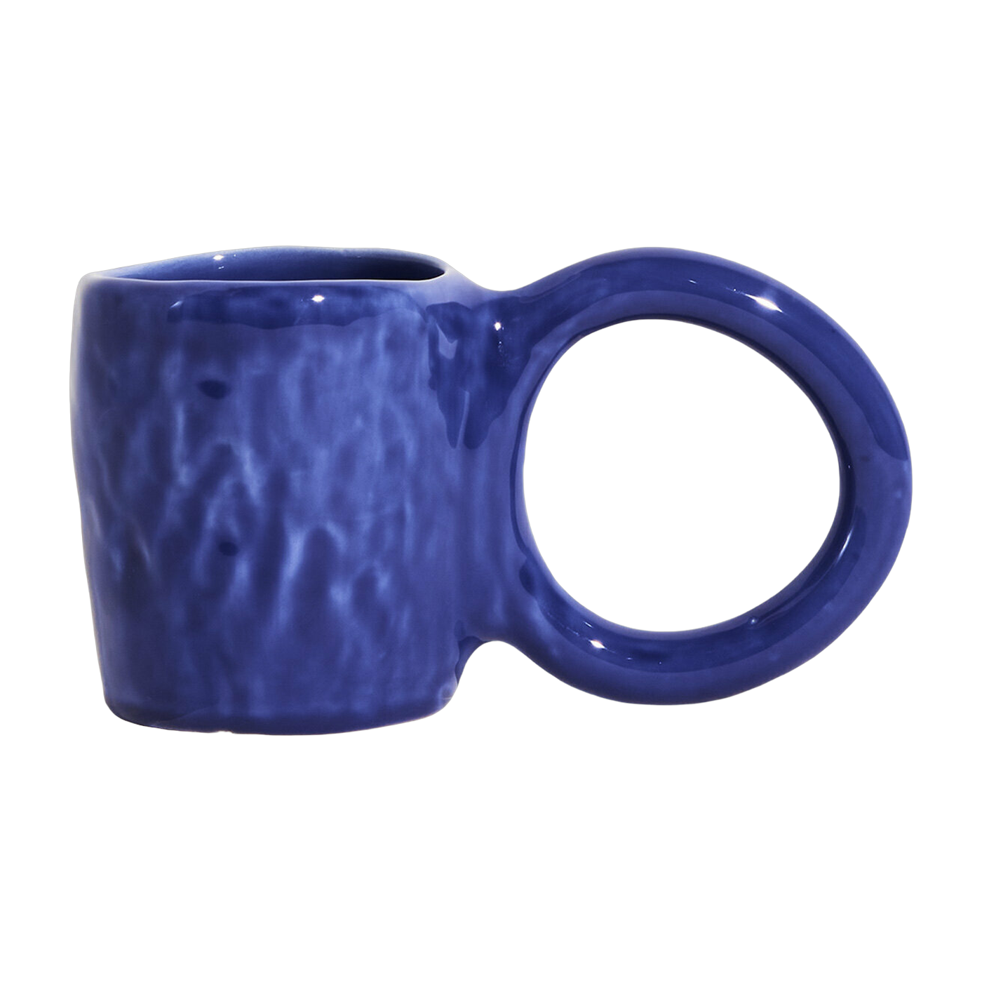 Tasse aus blauem Steingut 9 cm Donut -. Petite Friture