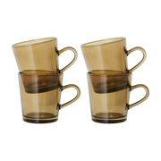 Coffee Cups Mud Brown (Set Of 4) - HKLIVING