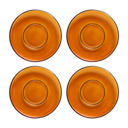 Platillos Amber Marrón (Juego De 4) - HKliving