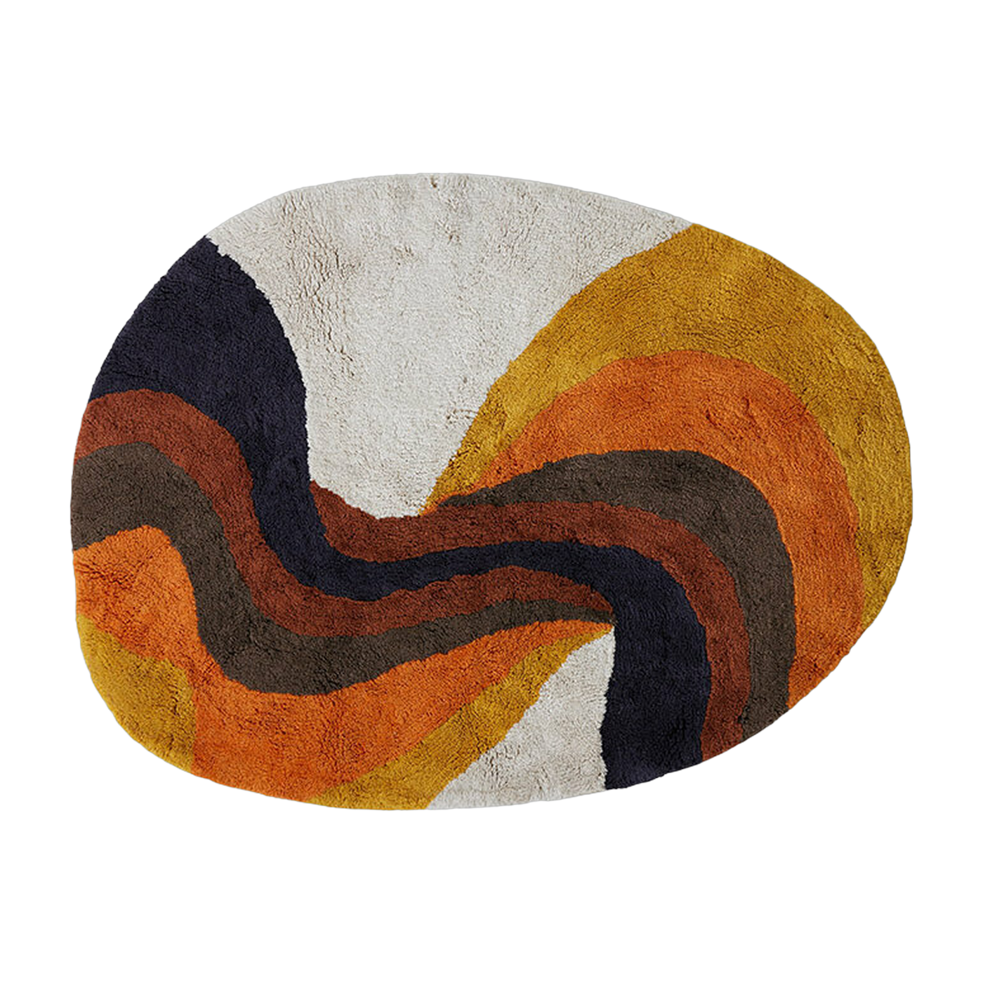 Tapis de bain Retro Swirl (90X120Cm) - HKLIVING