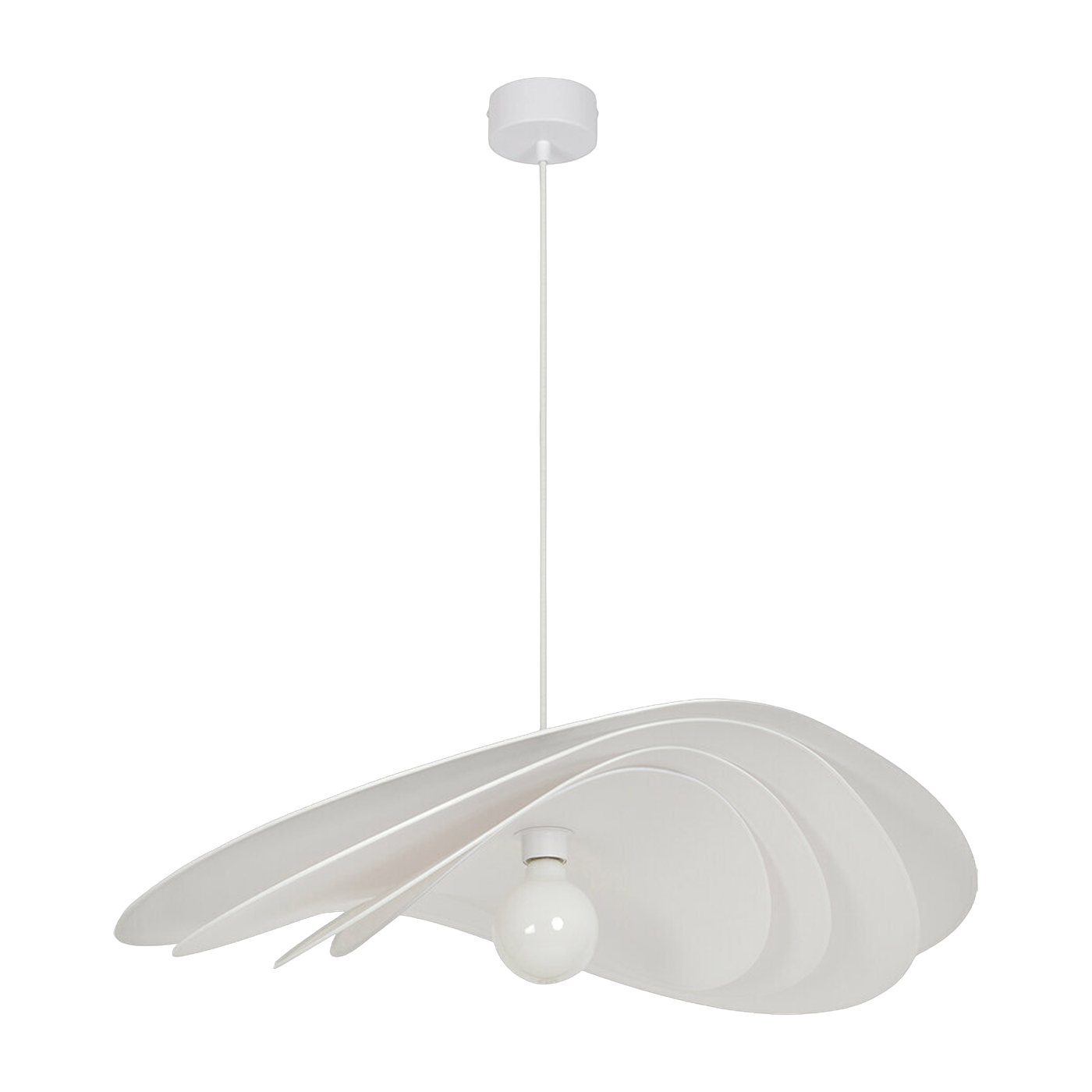 Hängeleuchte Papier Murano Weiß Market Set Selenitis D78Cm. - Market Set