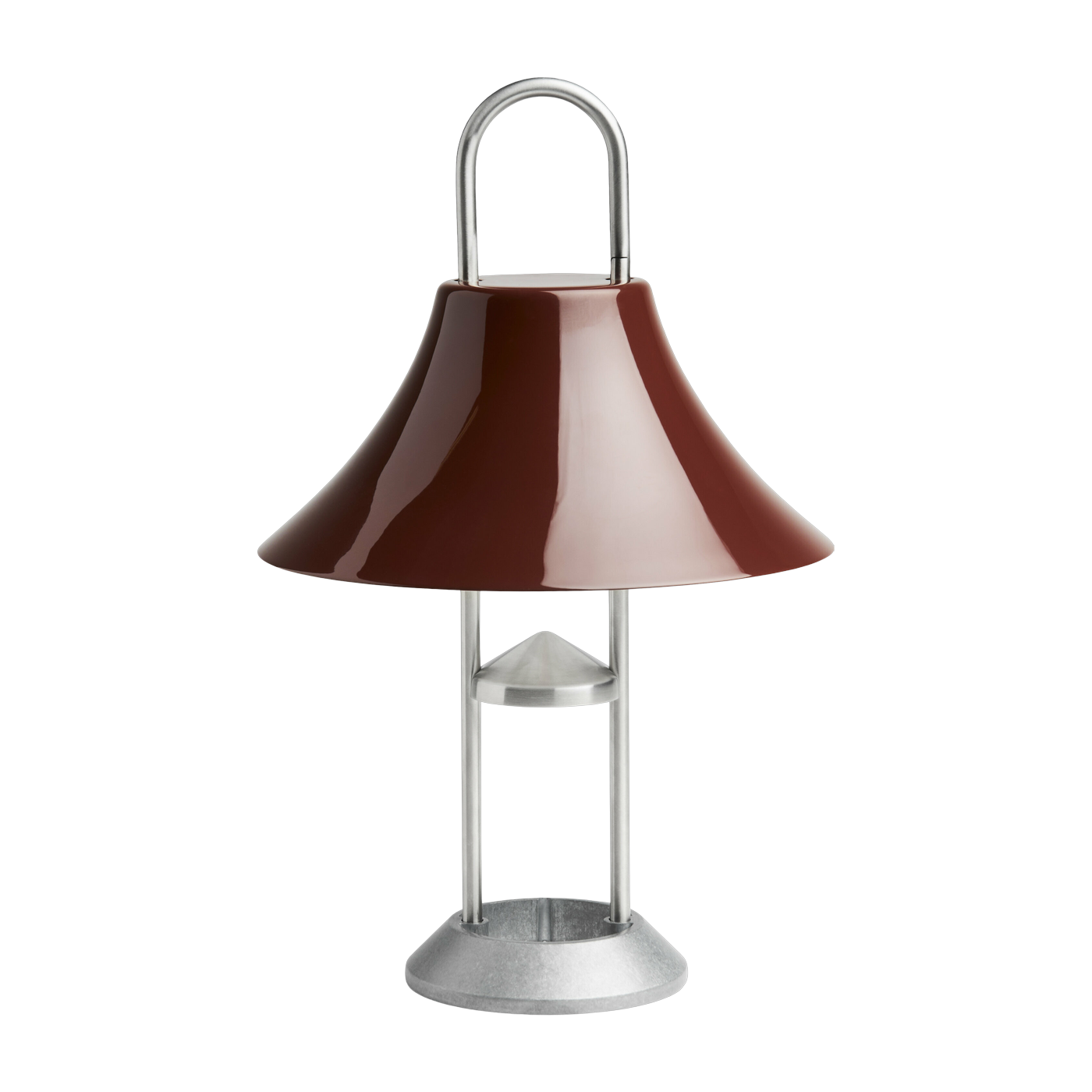 مصباح محمول من الفولاذ المصقول الأحمر 19 × 30 سم Mousqueton - HAY