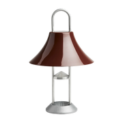 Lampada portatile in acciaio lucidato rosso 19 x 30 cm Moschettone - HAY