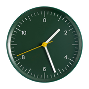 Horloge murale verte 26 cm - HAY