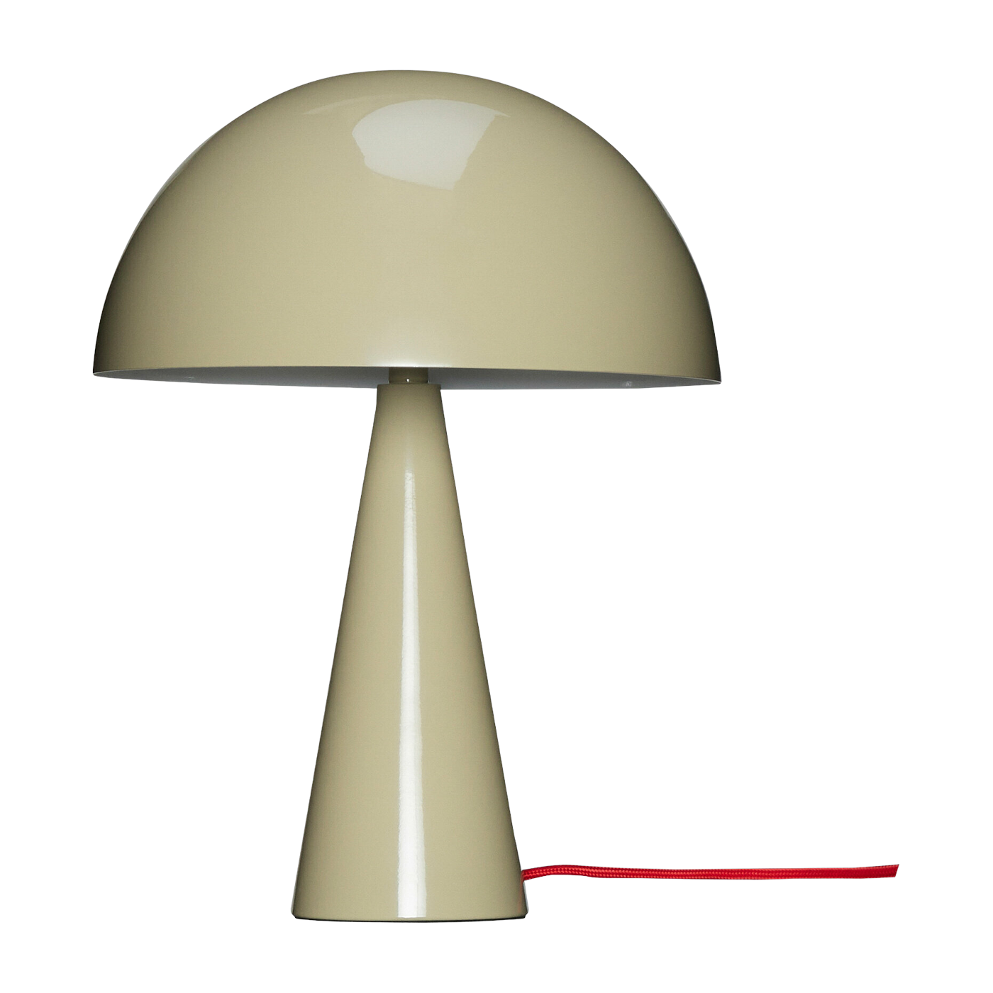 Mush Table Lamp Mini Sand/Red - Hübsch