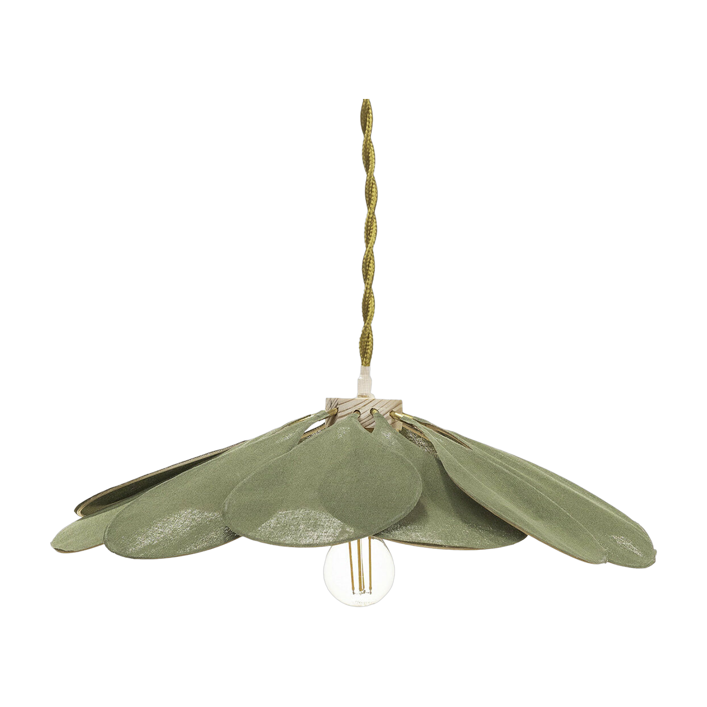 Cotton Lime Pendant 40 cm Pale - Georges