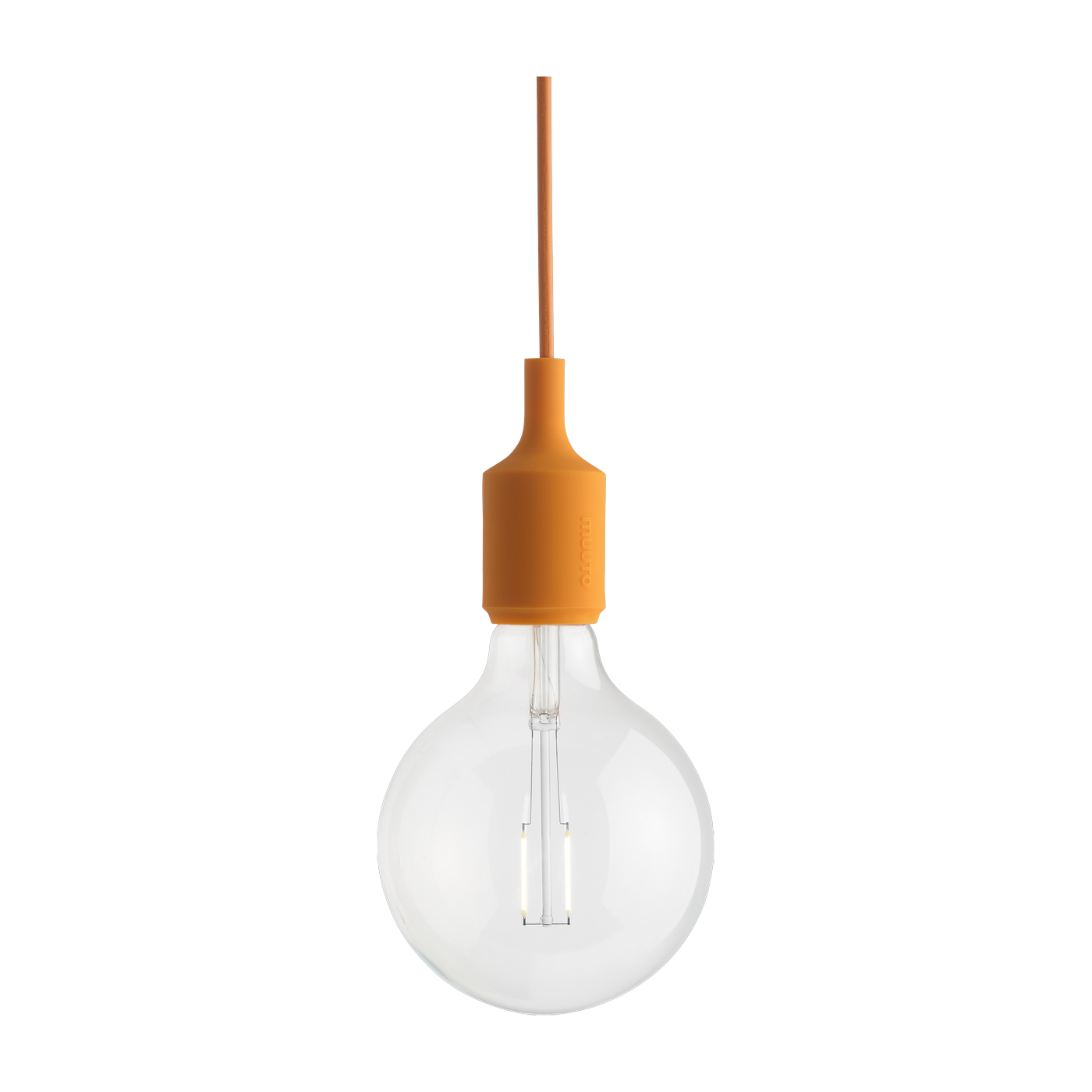 Lampada a sospensione in gomma arancione 12 x 23 cm E27 - Muuto