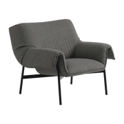 Schwarzer Stahlstuhl 91 x 81 cm Wrap -. Muuto
