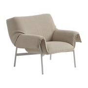 Sillón de acero gris 91 x 81 cm Wrap - Muuto