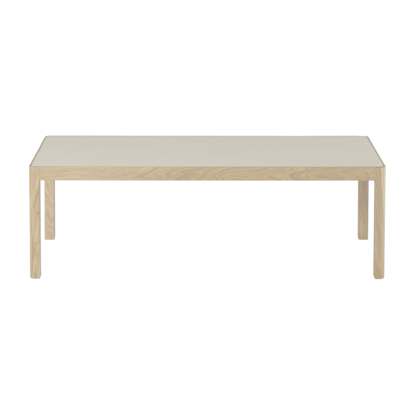 Table basse en chêne gris 120 x 43 cm Workshop - Muuto