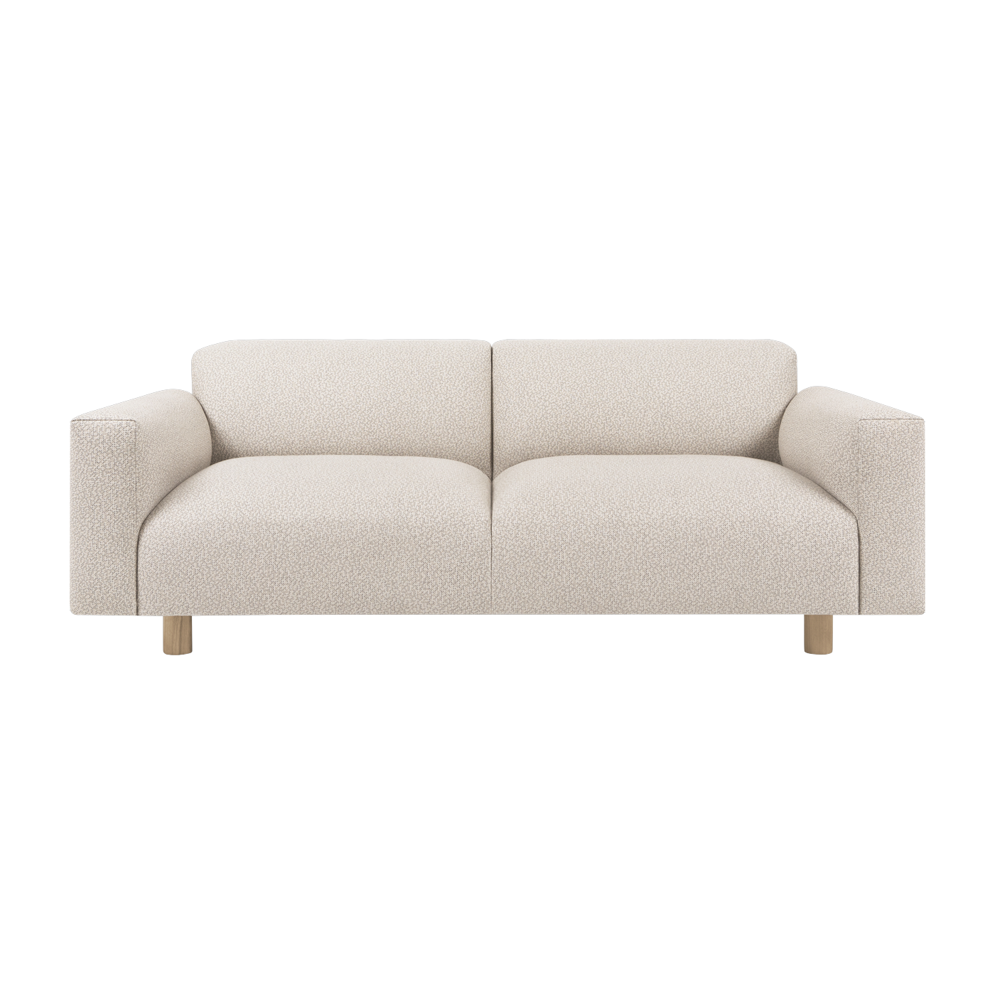 Sofá 2 plazas efecto rizado beige 200 cm Koti - Hem