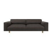 Divano a 3 posti effetto bouclette marrone 240 cm Koti - Hem