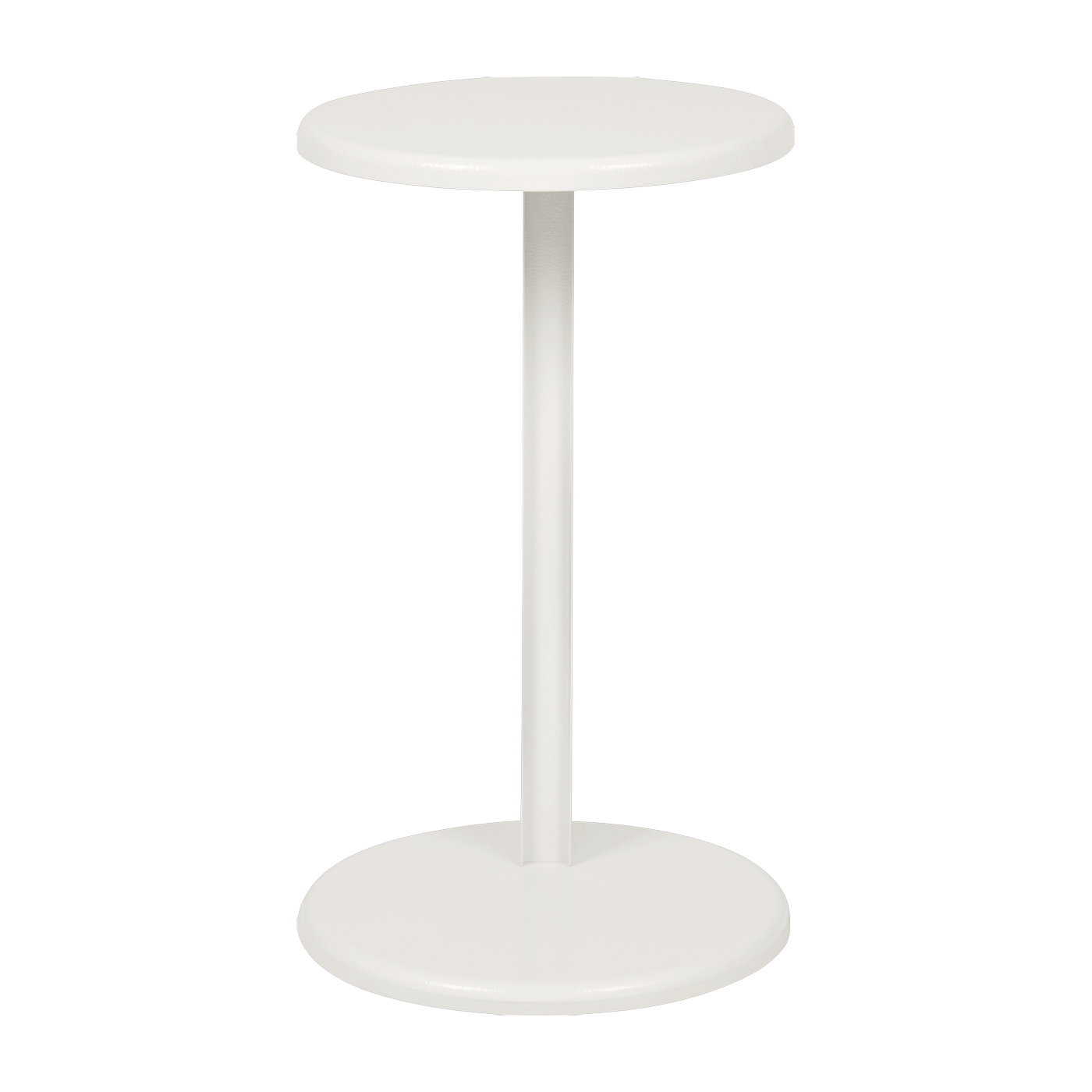 White steel side table 56 cm Lolly - Hem