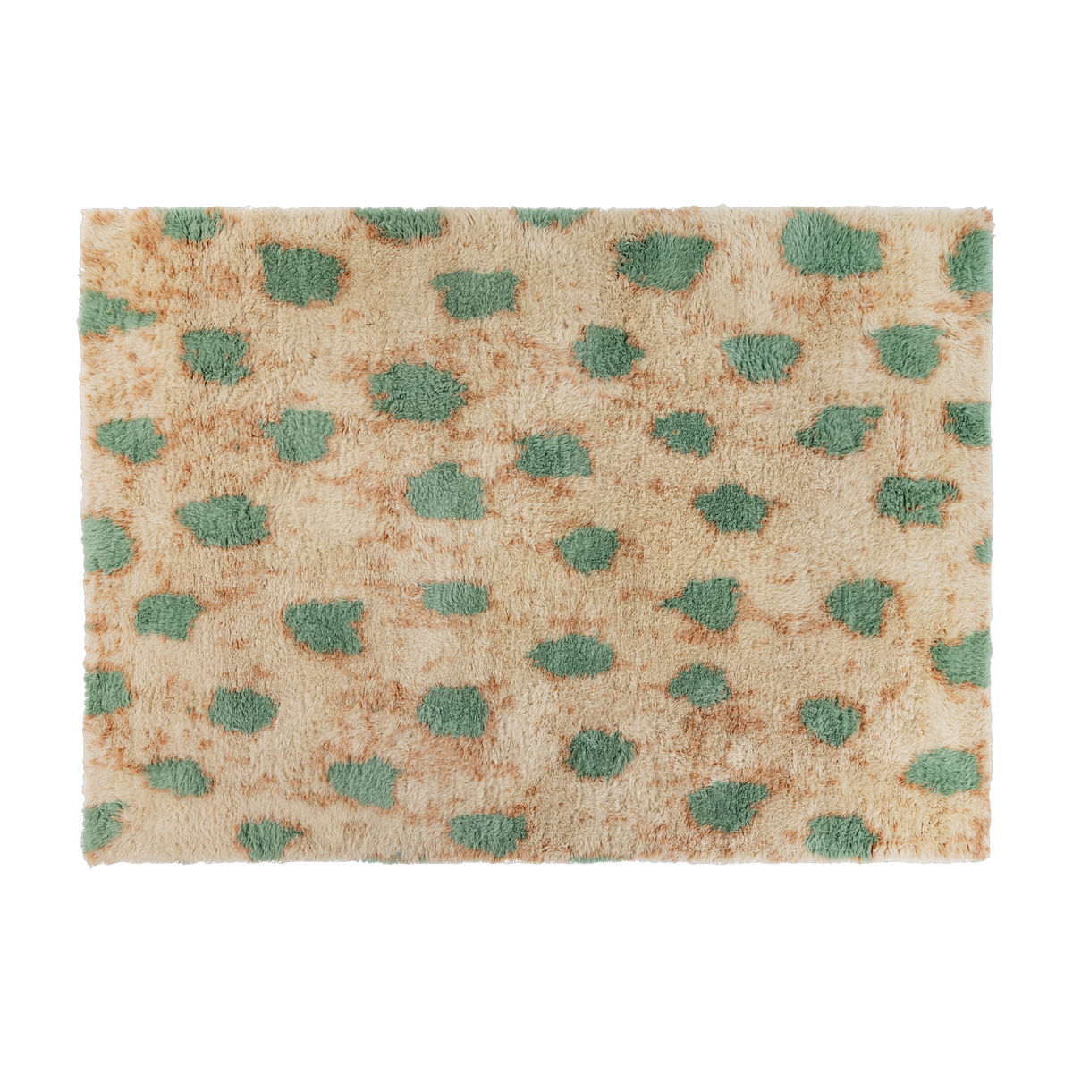 Wool carpet turquoise peach 350 x 250 cm Monster - Hem