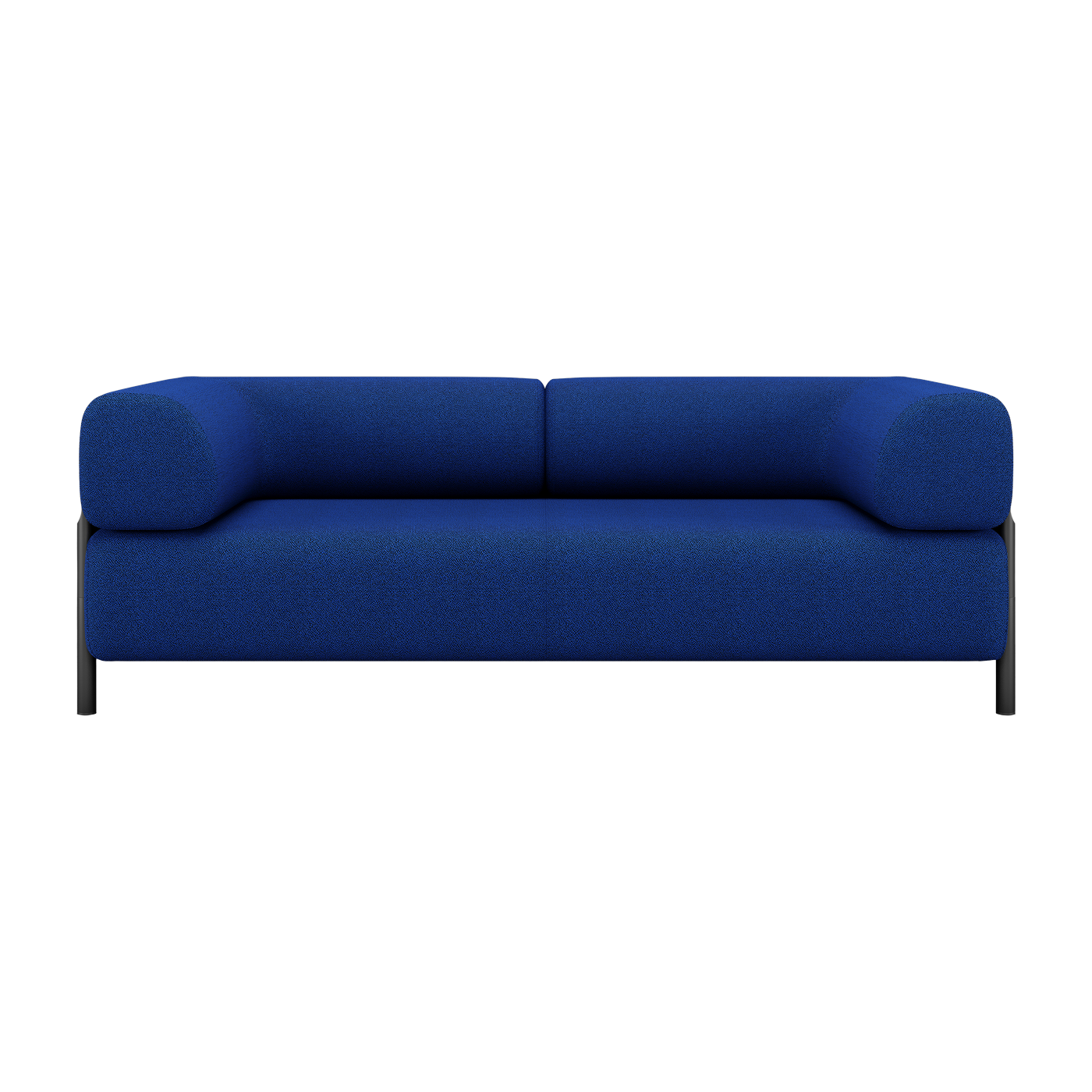 2 seater sofa in blue wool 195 cm Palo - Hem