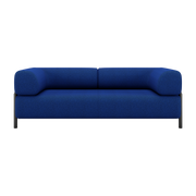 2 seater sofa in blue wool 195 cm Palo - Hem