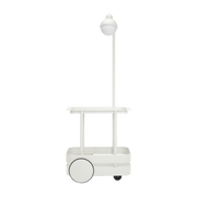 Tavolino con lampada da terra in alluminio gris clair 78 x 55 cm Jolly Trolley - Fatboy