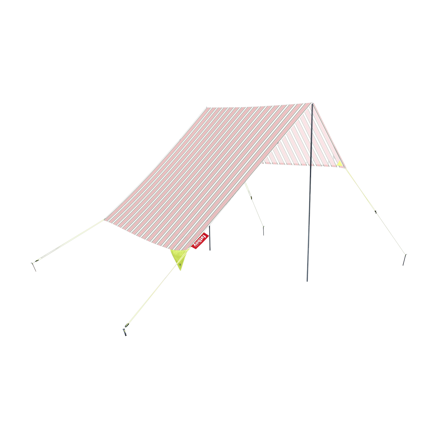 Tente de plage en coton rose à rayures melrose 40 x 19 cm Miasun - Fatboy