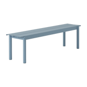 Banc d'extérieur en acier bleu ciel 170 x 34 cm Linear - Muuto