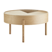 Couchtisch ronde aus geölter Eiche 66 cm Arc - Woud