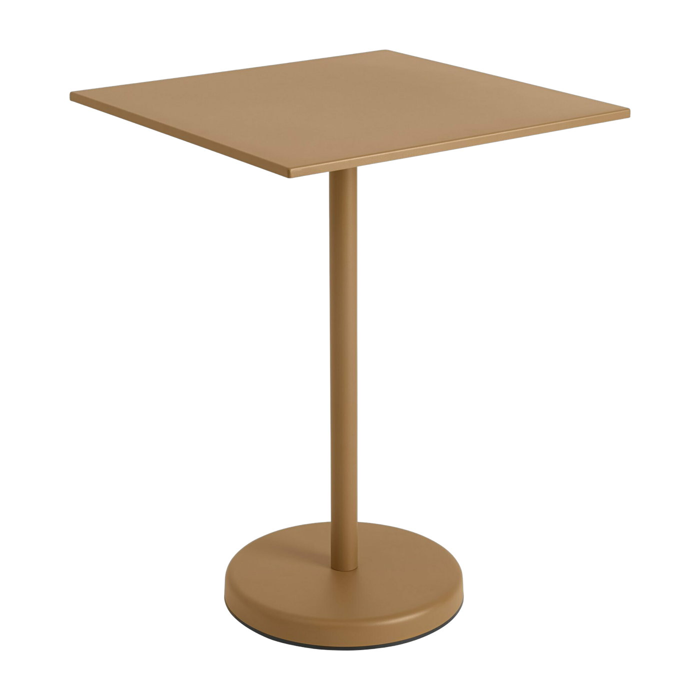 Table carrée d'extérieur en acier orange 70 x 70 x 95 cm Linear - Muuto
