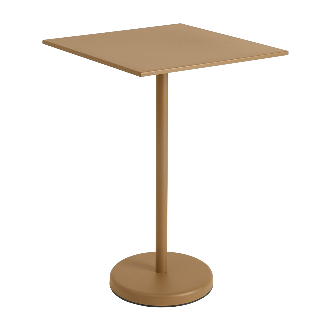Table carrée d'extérieur en acier orange 70 x 70 x 105 cm Linear - Muuto
