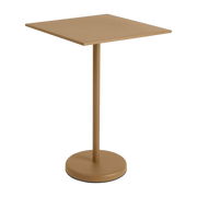 Mesa cuadrada de exterior de acero naranja 70 x 70 x 105 cm Linear - Muuto