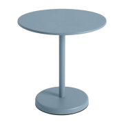 Table ronde steel outdoor table light blue 70 x 73 cm Linear - Muuto