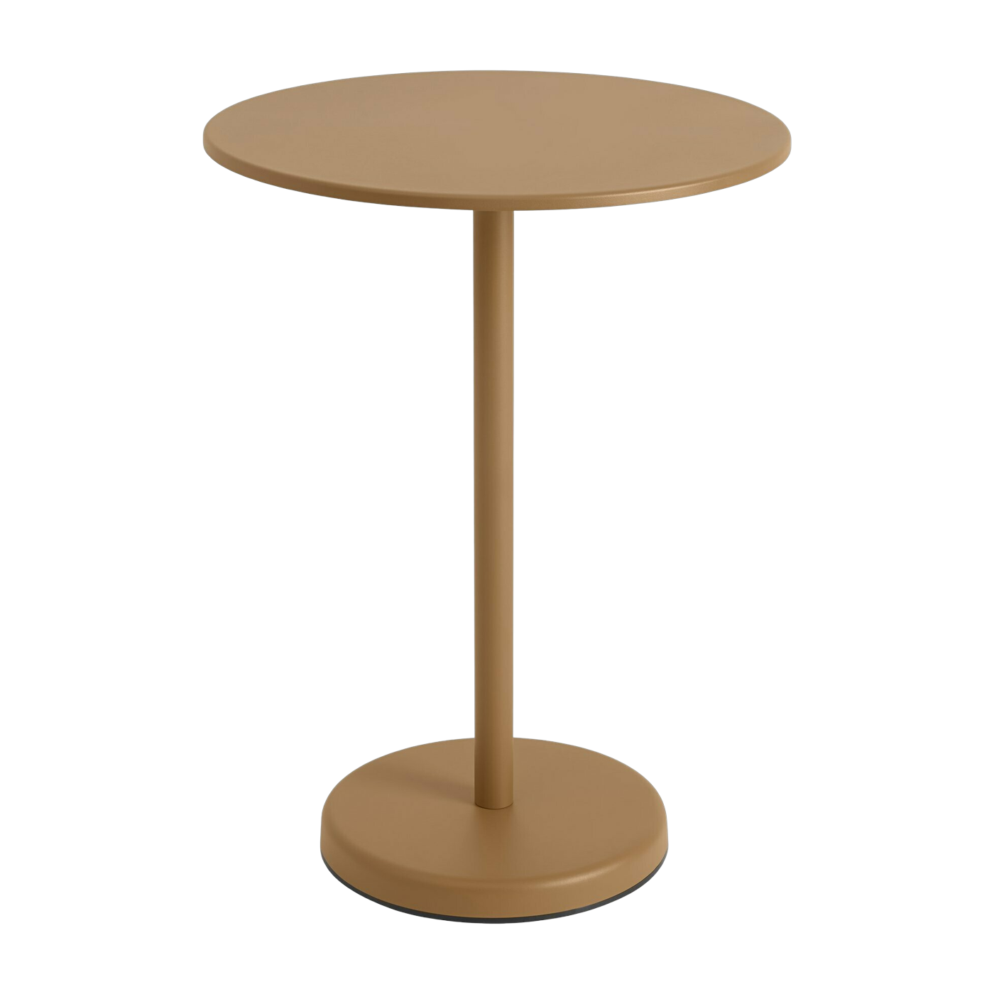 Table ronde d'extérieur en acier orange 70 x 95 cm Linear - Muuto