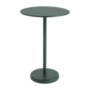 ronde dark green steel outdoor table 70 x 105 cm Linear - Muuto