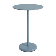 Mesa de exterior ronde acero azul claro 70 x 105 cm Linear - Muuto