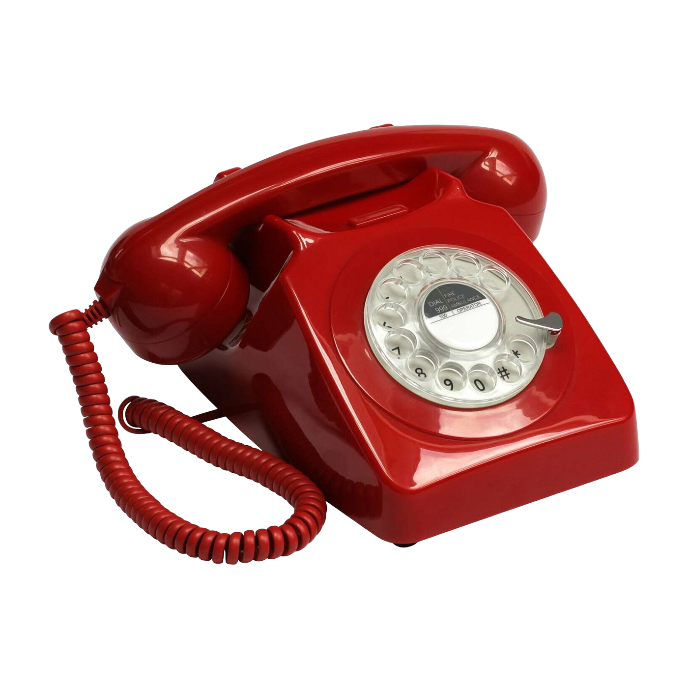 Retro-Festnetztelefon rot 746 Rotary -. GPO Retro