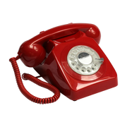 Téléphone fixe rétro rouge 746 Rotary - GPO Retro