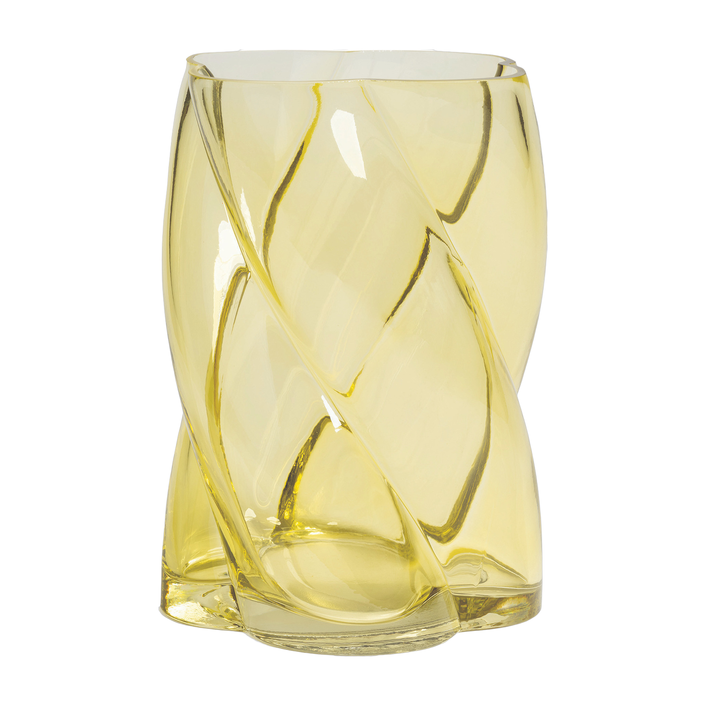 Vase in vetro giallo 19 cm Marshmallow - &Klevering