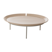 Mesa de centro en millgres y acero crema Brise 56 - Gervasoni
