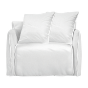 Fauteuil de jardin en tissu blanc Ghost Out 09 - Gervasoni