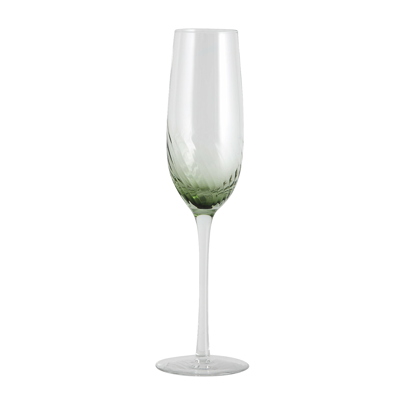 Flûte à champagne verte 27,5 x 7,7 cm Garo - Nordal