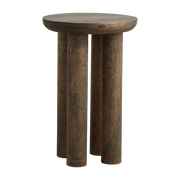 Brown mango wood side table 49 x 32 cm Helin - Nordal