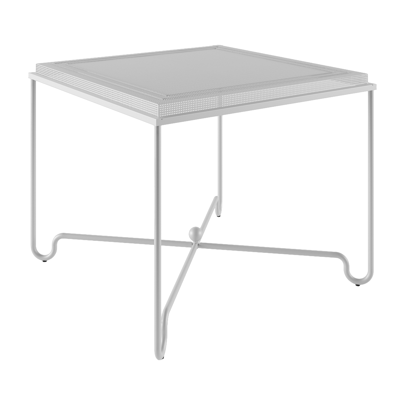 طاولة طعام حديقة بيضاء مطفية 90×90 سم Tropique - Gubi