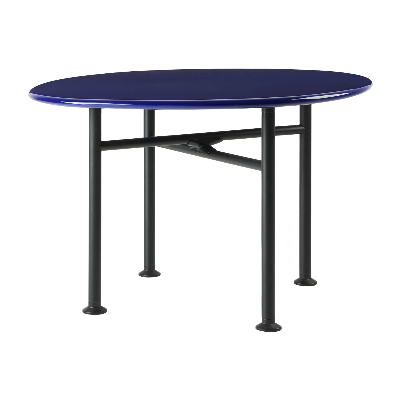 Table basse en céramique bleu pacifique 60x60 cm Carmel - Gubi