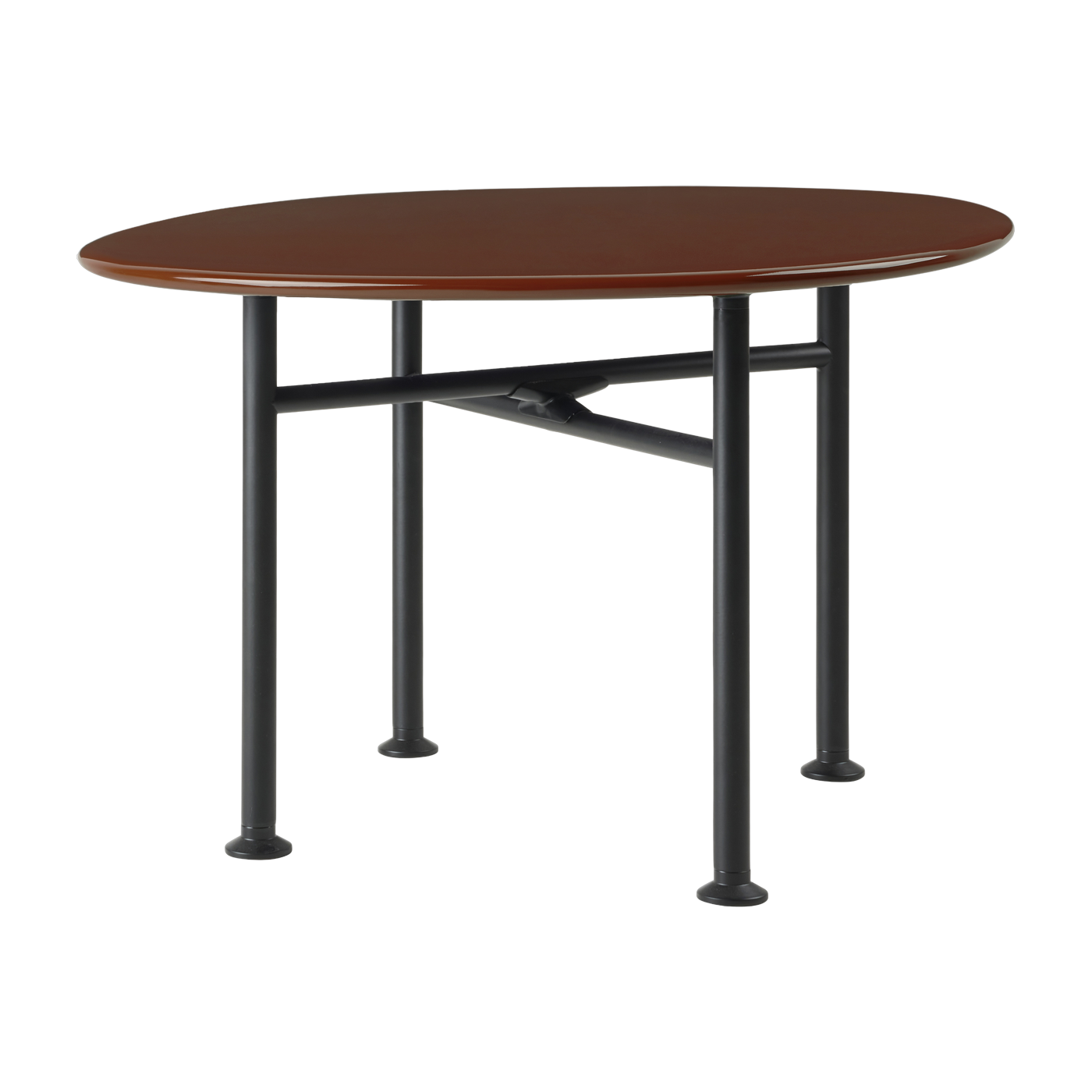 Table basse en céramique rouge rocheux 60x60 cm Carmel - Gubi