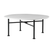 Table basse en céramique blanc palourde 75x75 cm Carmel - Gubi
