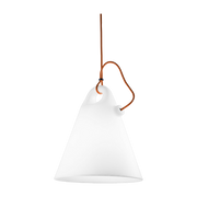 Outdoor white polyethylene hanging lamp 27 x 36 cm Trilly - Martinelli Luce