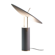 Gray aluminum and brass lamp 60 x 66 cm TX1 - Martinelli Luce