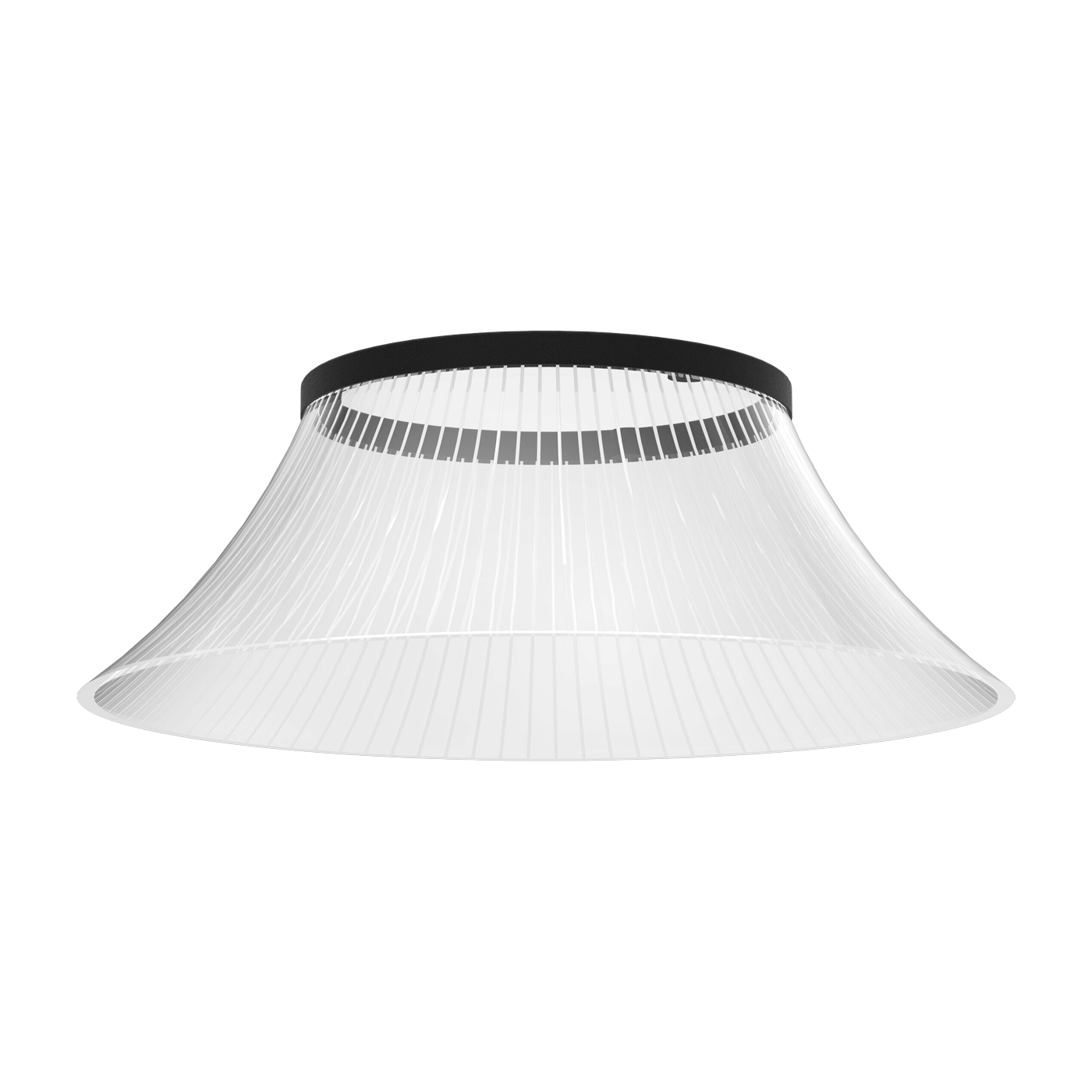 Lámpara colgante de aluminio antracita 45 x 33 cm Plisado - Martinelli Luce
