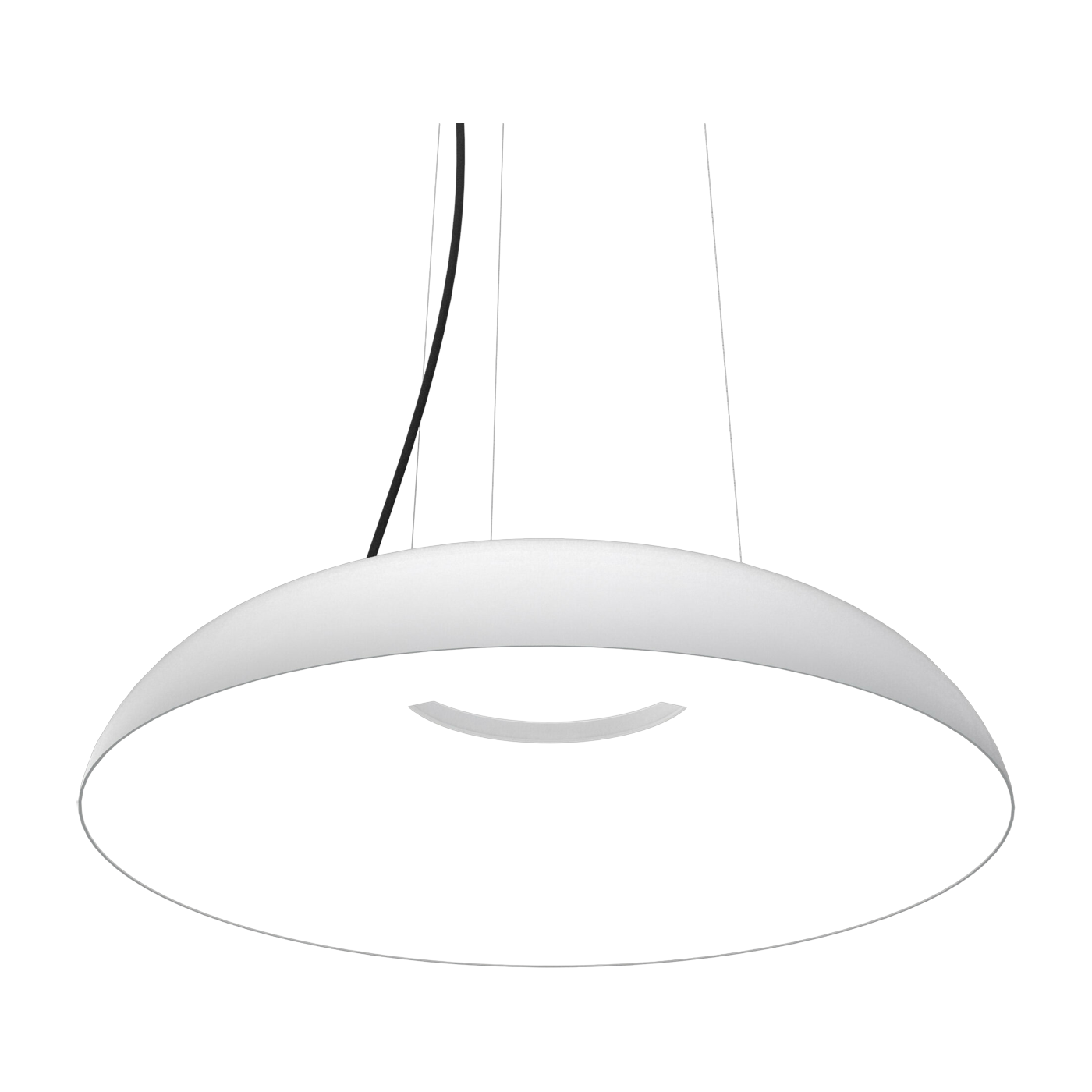 Lámpara colgante de aluminio blanco 60 x 12 cm Maggiolone - Martinelli Luce